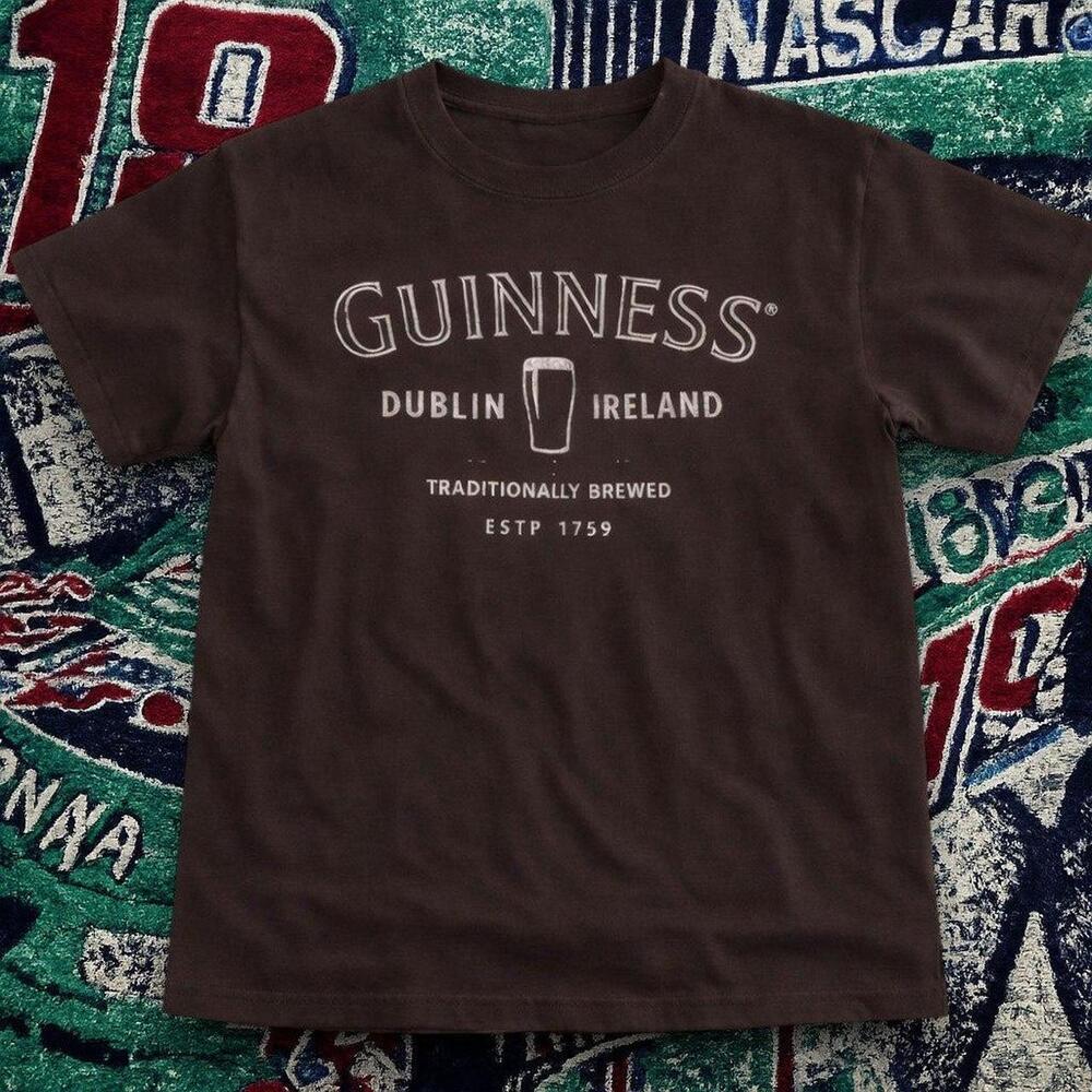 Y2K Chocolate Guinness Graphic Tee Brown Unisex